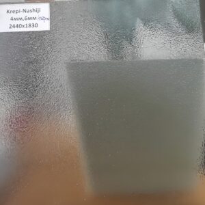 Фото стекло узорчатое модель krepi-nashiji цвет серое 4 мм