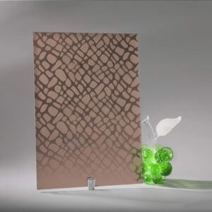 Фото стекло узорчатое Протос бронзовое