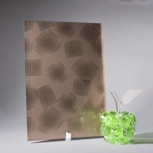 Фото стекло с рисунком модель Самшит бронзовое