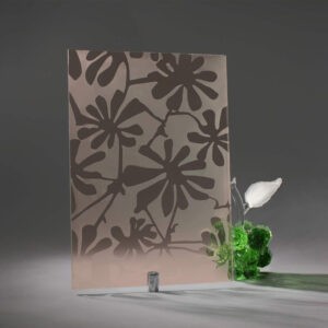 Фото стекло узорчатое модель Шер цвет бронзовое