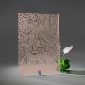 Фото стекло узорчатое модель Сиринити бронзовое