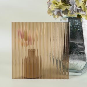 Фото стекло рифлёное moru бронза тонированное 5 мм