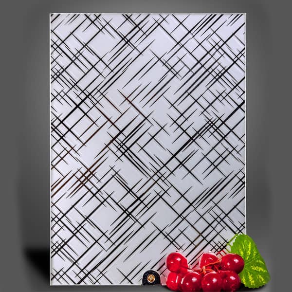 Фото зеркало листовое Лабиринт серебро