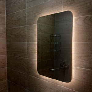 Фото зеркало с радиусными углами и подсветкой