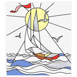 Фото витраж для окон модель Q - 08