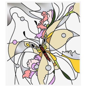 Фото витраж для окон модель Q - 09