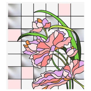 Фото витраж для окон модель Q - 11
