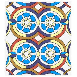 Фото витраж для окон модель W - 001