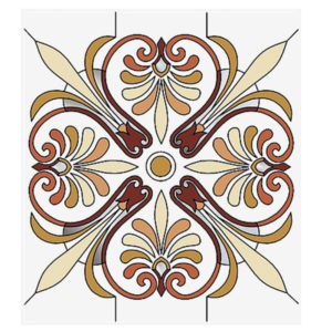 Фото витраж для окон модель W - 002