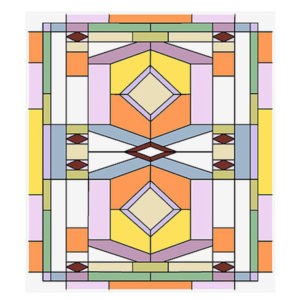 Фото витраж для окон модель W - 008