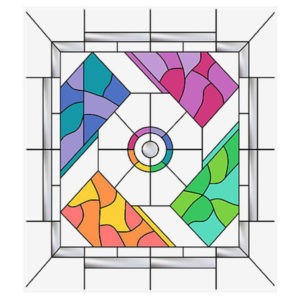 Фото витраж для окон модель W - 011