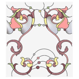 Фото витраж для окон модель W - 013