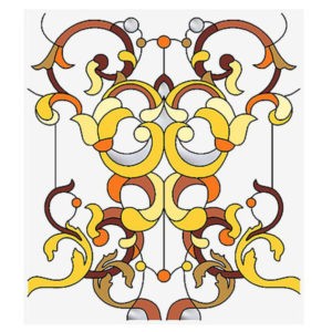 Фото витраж для окон модель W - 014