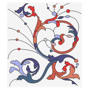 Фото витраж для окон модель W - 015