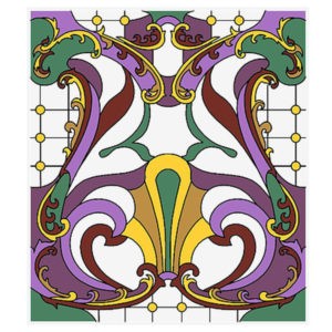 Фото витраж для окон модель W - 017