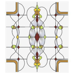Фото витраж для окон модель W - 022