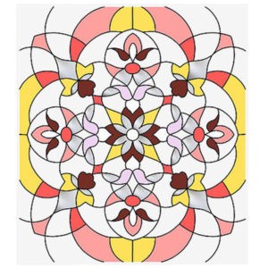 Фото витраж для окон модель W - 023