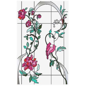 Фото витраж для окон модель W - 028