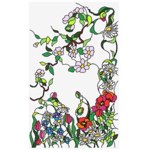 Фото витраж для окон модель W - 030