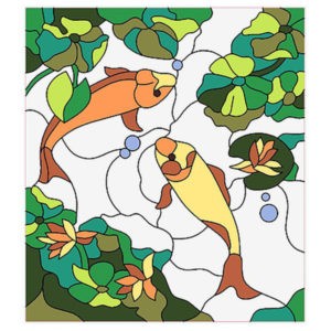 Фото витраж для окон модель W - 05