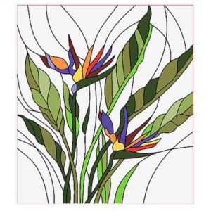 Фото витраж для окон модель W - 10