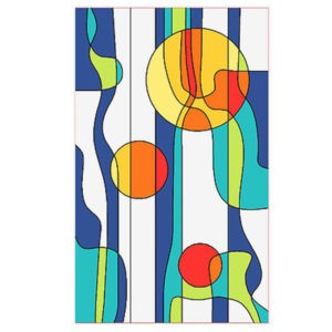 Фото витраж для окон модель W - 15