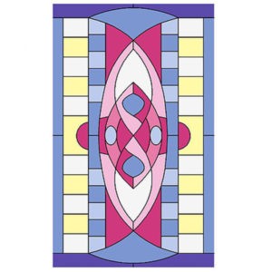 Фото витраж для окон модель W - 24