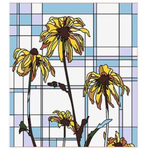 Фото витраж для окон модель W - 29